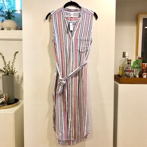 Gap Sleeveless Shirtdress in Linen